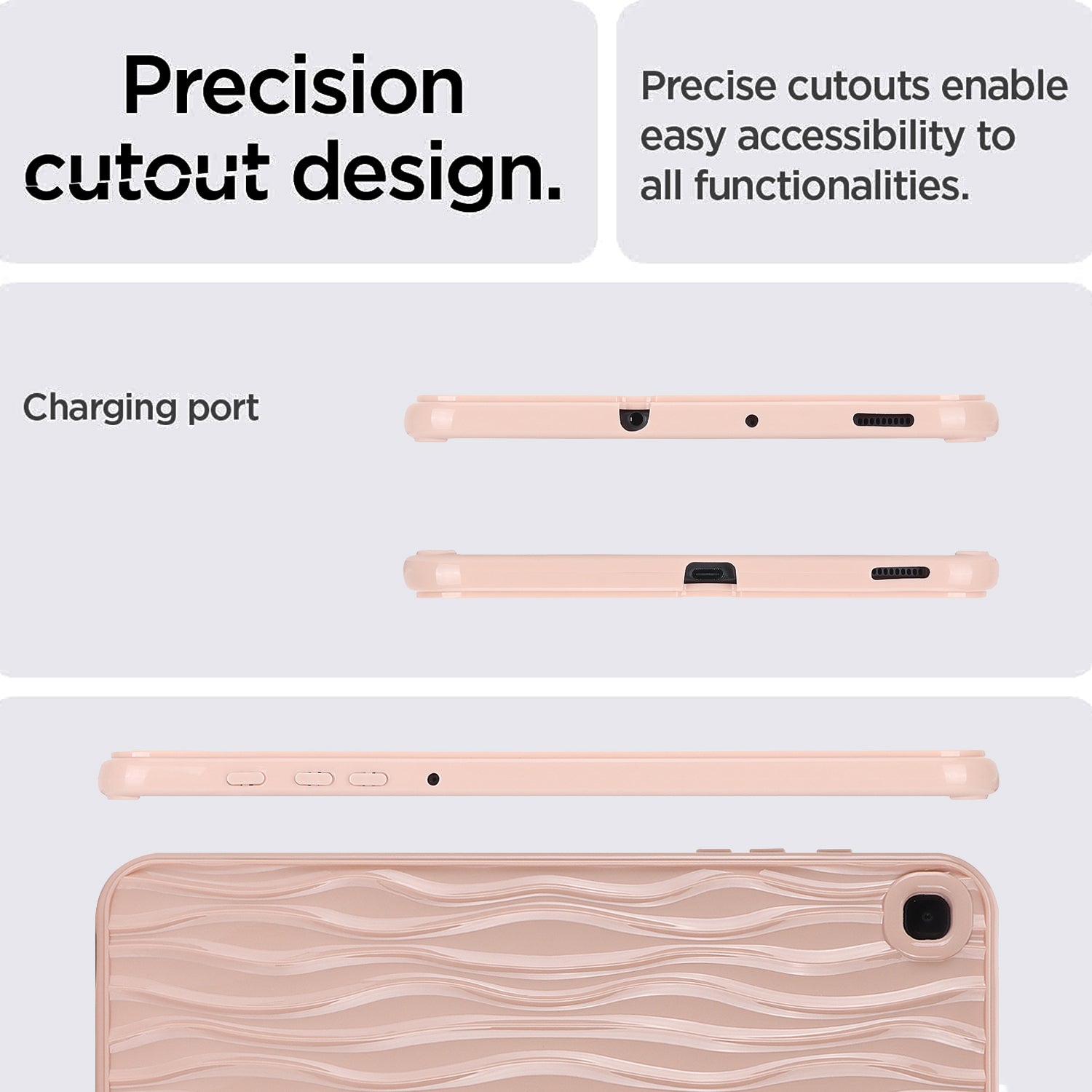 TPU Protective Case for Samsung Galaxy Tab S6 Lite P610 P615 Tab S6 Lite (2022) Solid Color Water Ripple Texture Tablet Cover TPU Protective Case for Samsung Galaxy Tab S6 Lite P610 P615 Tab S6 Lite (2022) Solid Color Water Ripple Texture Tablet Cover